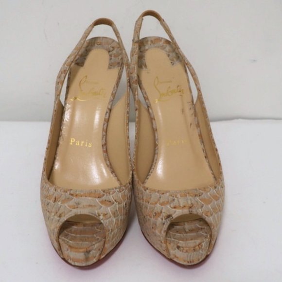 Christian Louboutin No Prive 120 Cork Size 36.5 - Picture 3 of 11